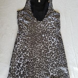 Rodarte for Target Sequin Grey Leopard Mini‎ Dress